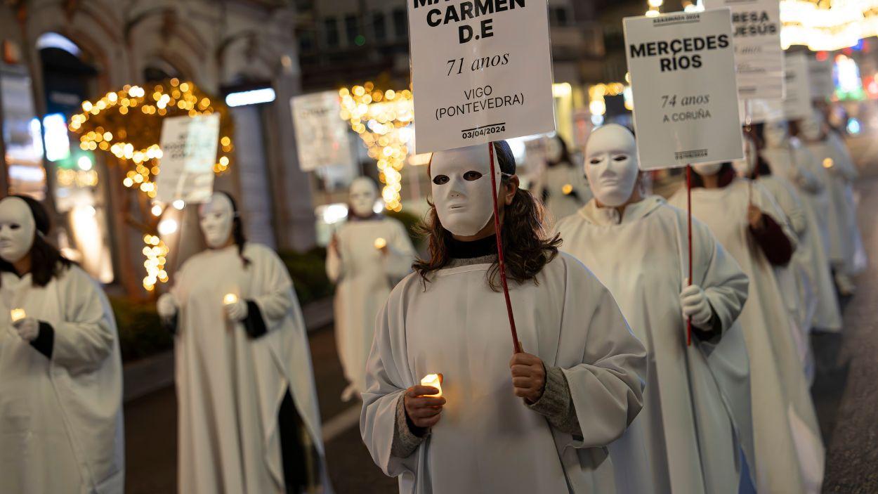 Concentración en Vigo por el 25N. EP
