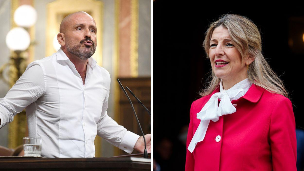 Jaime Miguel de los Santos y  Yolanda Díaz. EP.