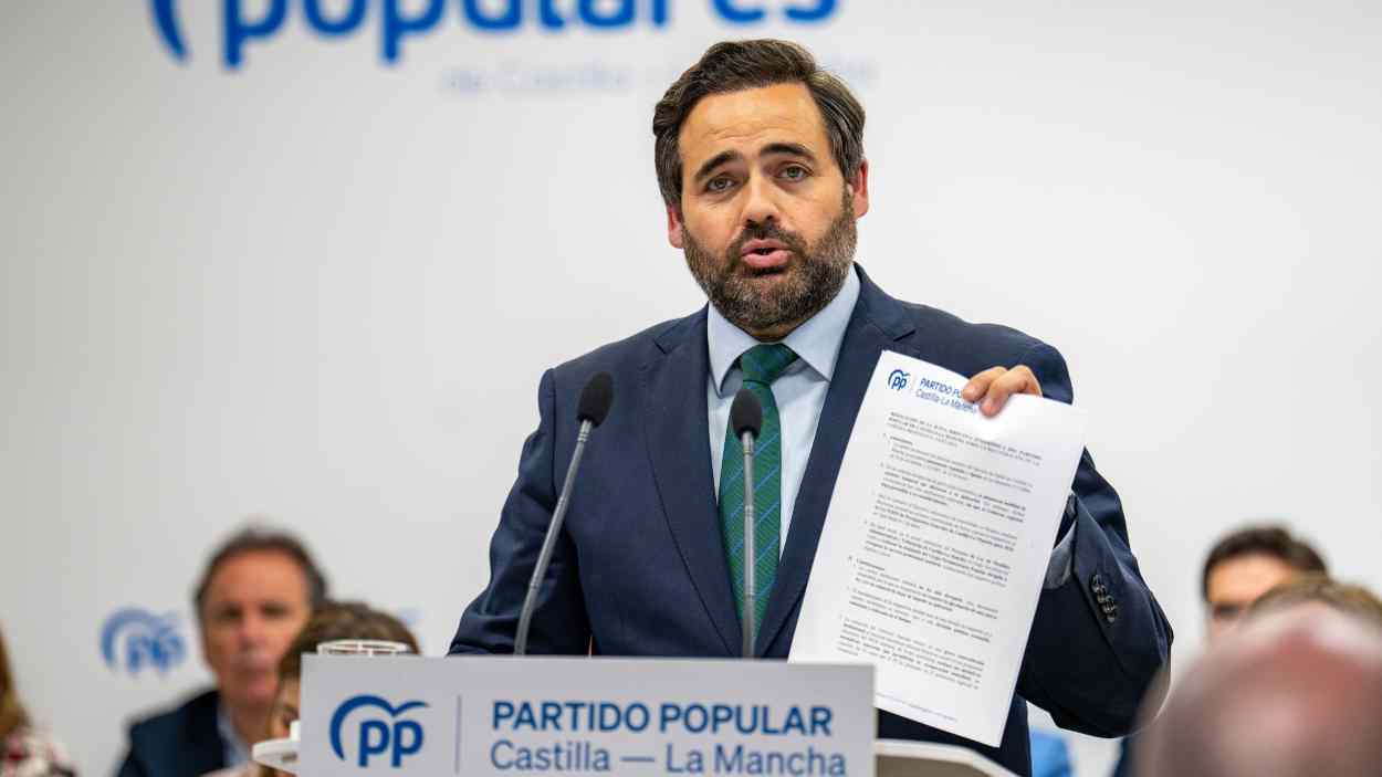 Paco Núñez, presidente del Partido Popular de Castilla-La Mancha. PP.