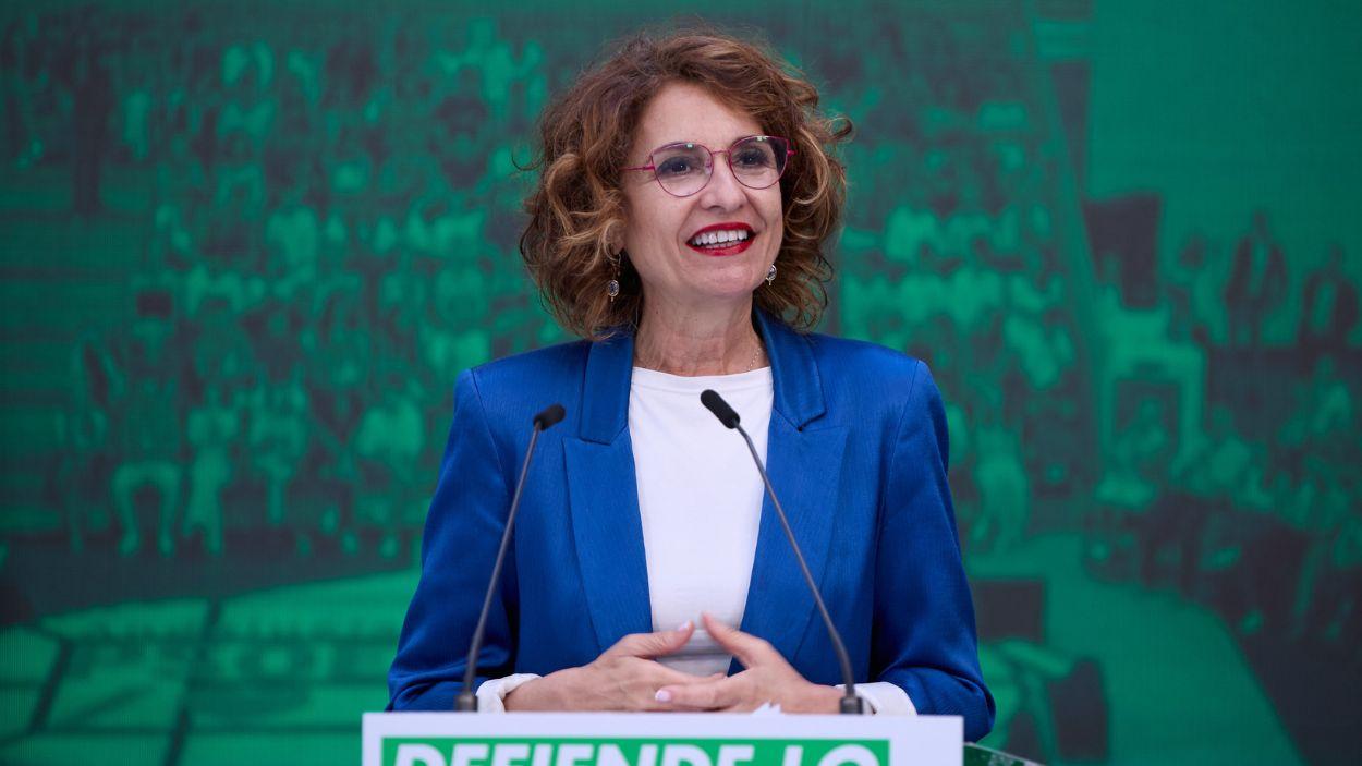 Candidata del PSOE a la Junta de Andalucía, María Jesús Montero