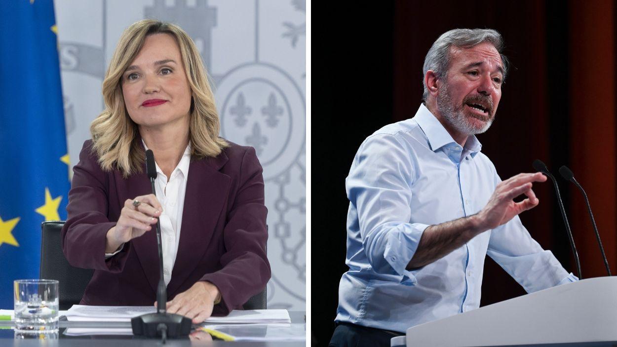 Pilar Alegría y Jorge Azcón. Elaboración propia.