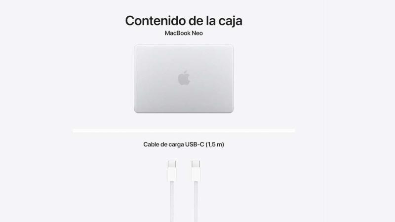 MacBook Neo: contenido de la caja