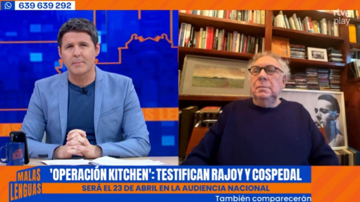 Jesús Cintora y Ernesto Ekaizer. TVE