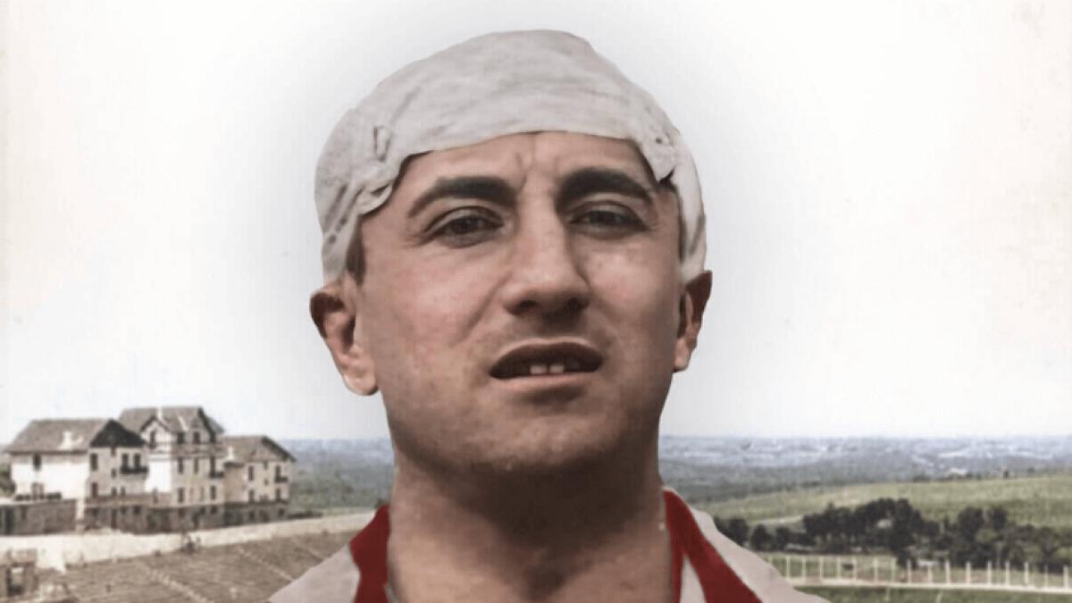 Juan Gómez de Lecube con el Atlético de Madrid