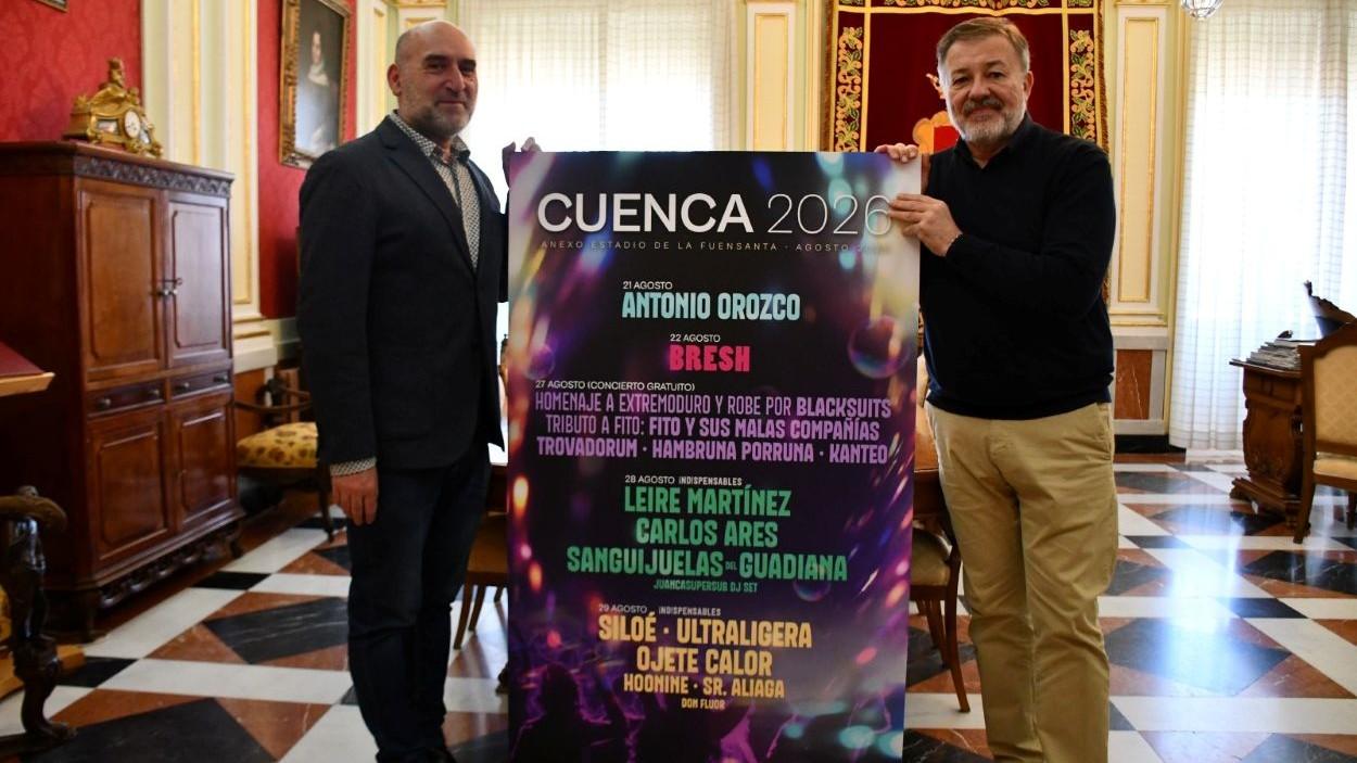 Presentación cartel de conciertos San Julián 2026. Ayuntamiento de Cuenca