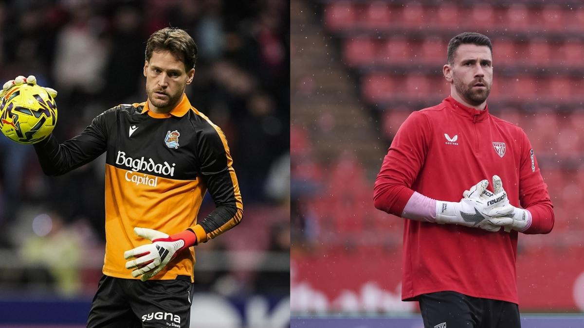 Álex Remino junto a Unai Simón| EP