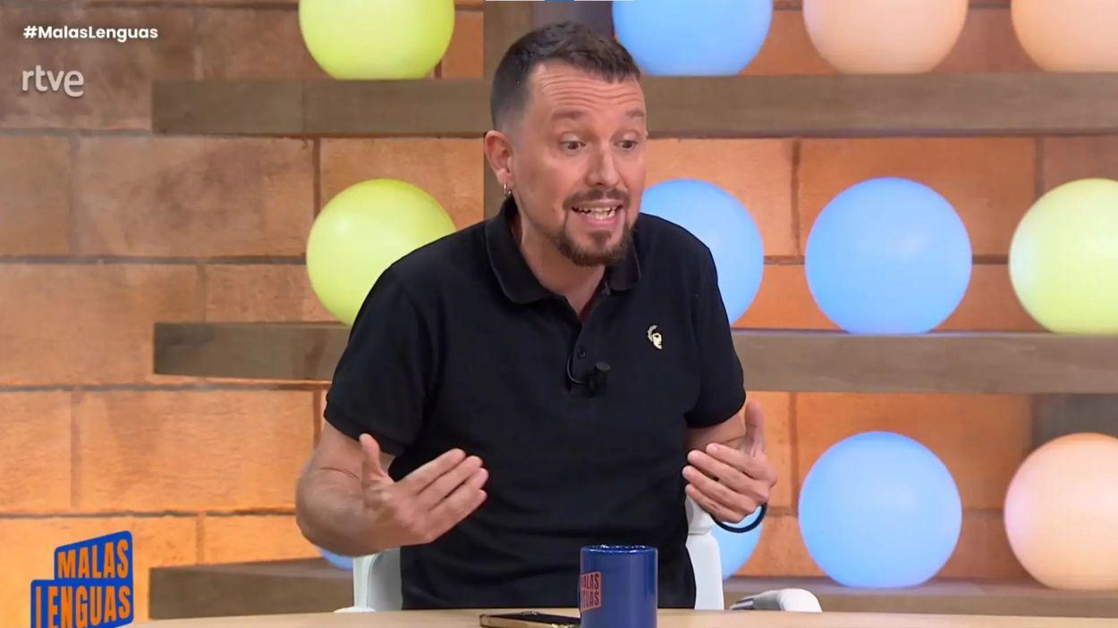 Pablo Iglesias en 'Malas Lenguas'. TVE