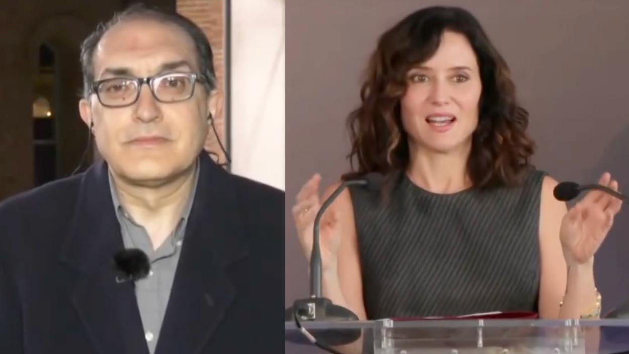 José Miguel Villarroya e Isabel Díaz Ayuso