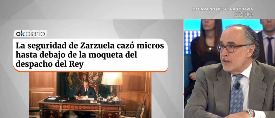 Javier Ayuso apunta al comisario Villarejo como responsable de las filtraciones sobre el Rey. 