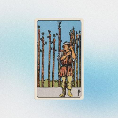 Tarot - Nueve de Bastos