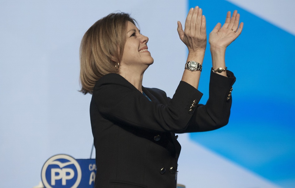 Maria Dolores de Cospedal, en el congreso del PP manchego