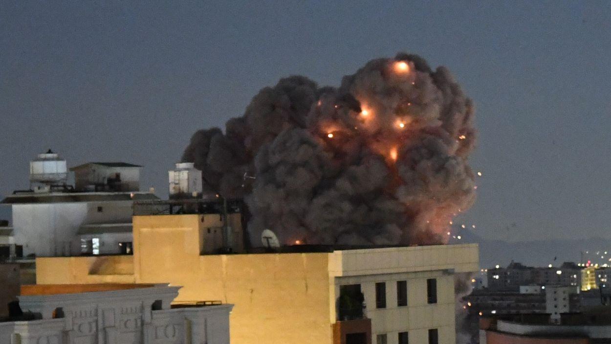 Imagen de archivo de un bombardeo sobre Teherán, la capital de Irán. EP.