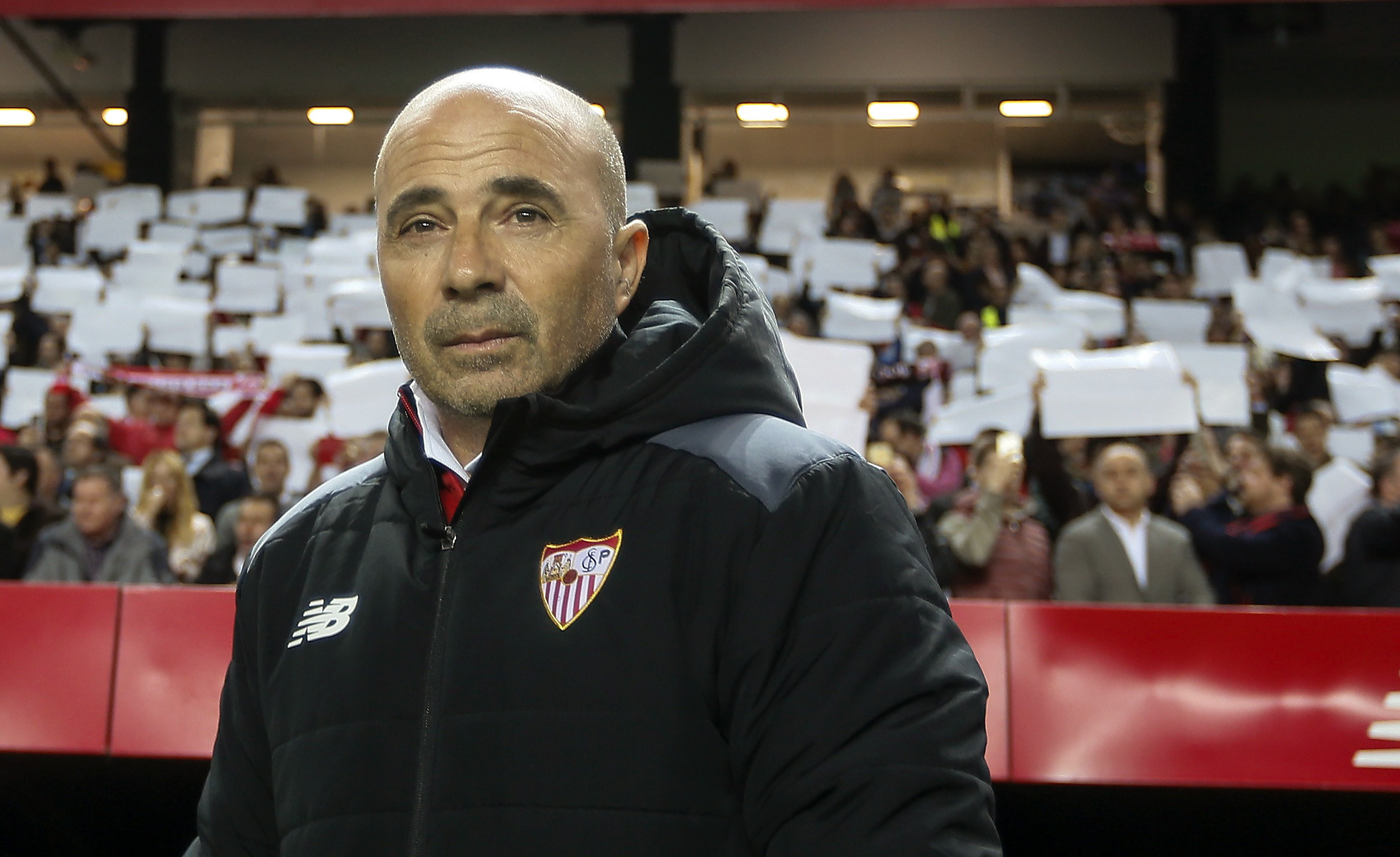 El entrenador argentino del Sevilla, Jorge Sampaoli.