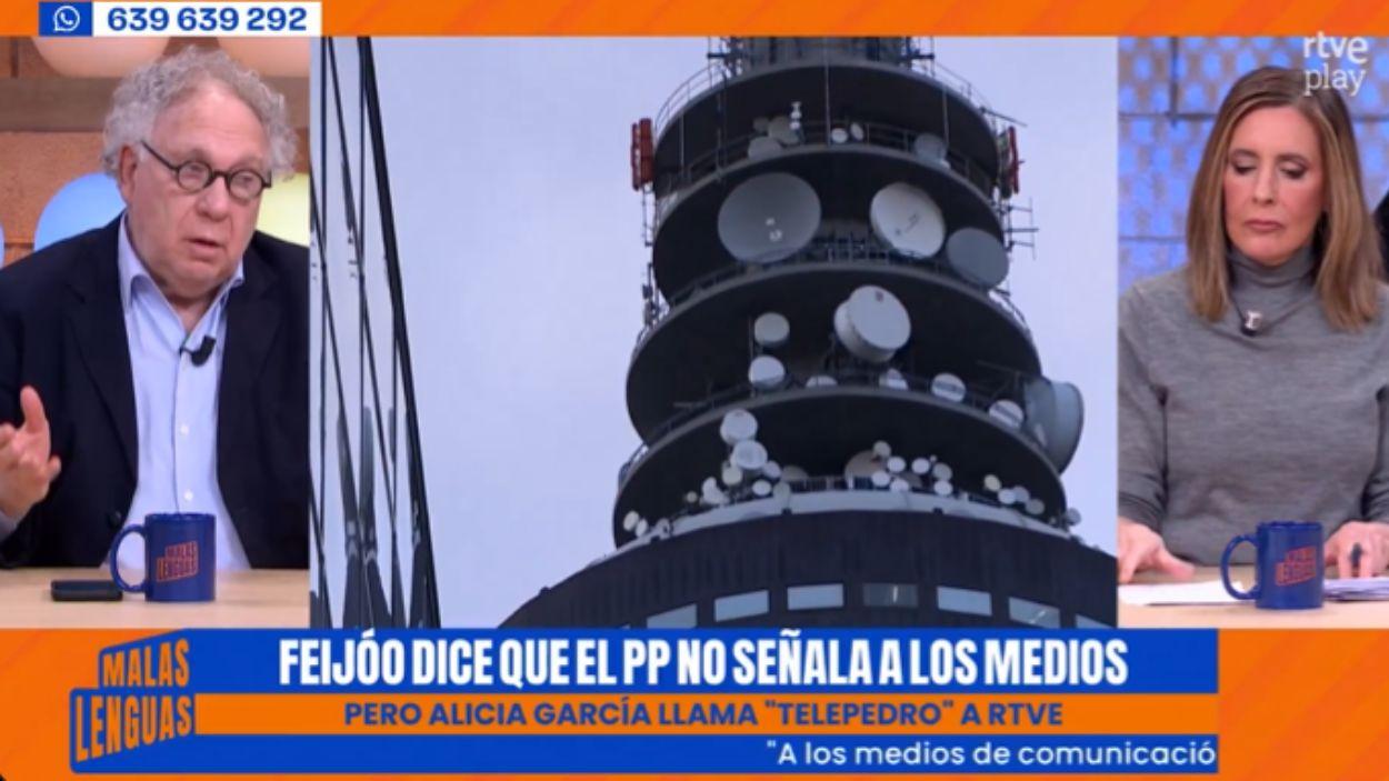 Ernesto Ekaizer en 'Malas Lenguas'. TVE 