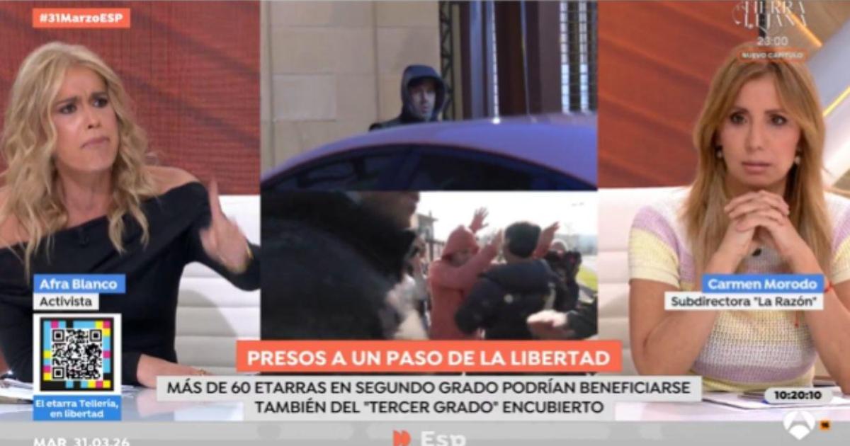 Afra Blanco estalla en 'Espejo Público' tras las insinuaciones vertidas en su contra: "A ver si voy a decirte yo…"