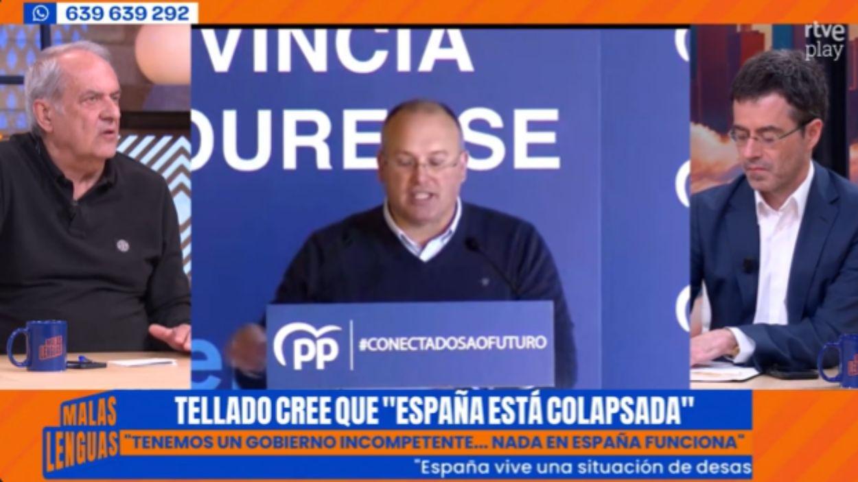 Javier Aroca en 'Malas Lenguas'. TVE 