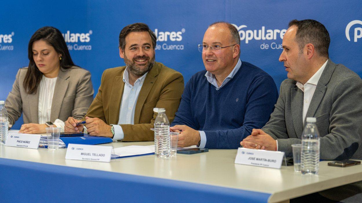Visita de Miguel Tellado a Cuenca, junto a Paco Núñez. PP C-LM.