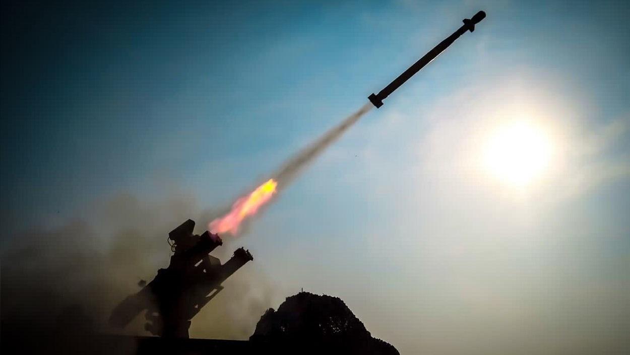 Misil lanzado por la Guardia Revolucionaria Iraní. EP