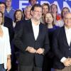Cospedal, Rajoy y Fernandez Diaz. Acto PP 2015