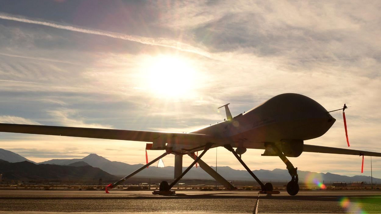Un dron MQ 1 Predator del Ejército de Estados Unidos en la base aérea de Creech (Las Vegas, Nevada). Europa PressUS Army.