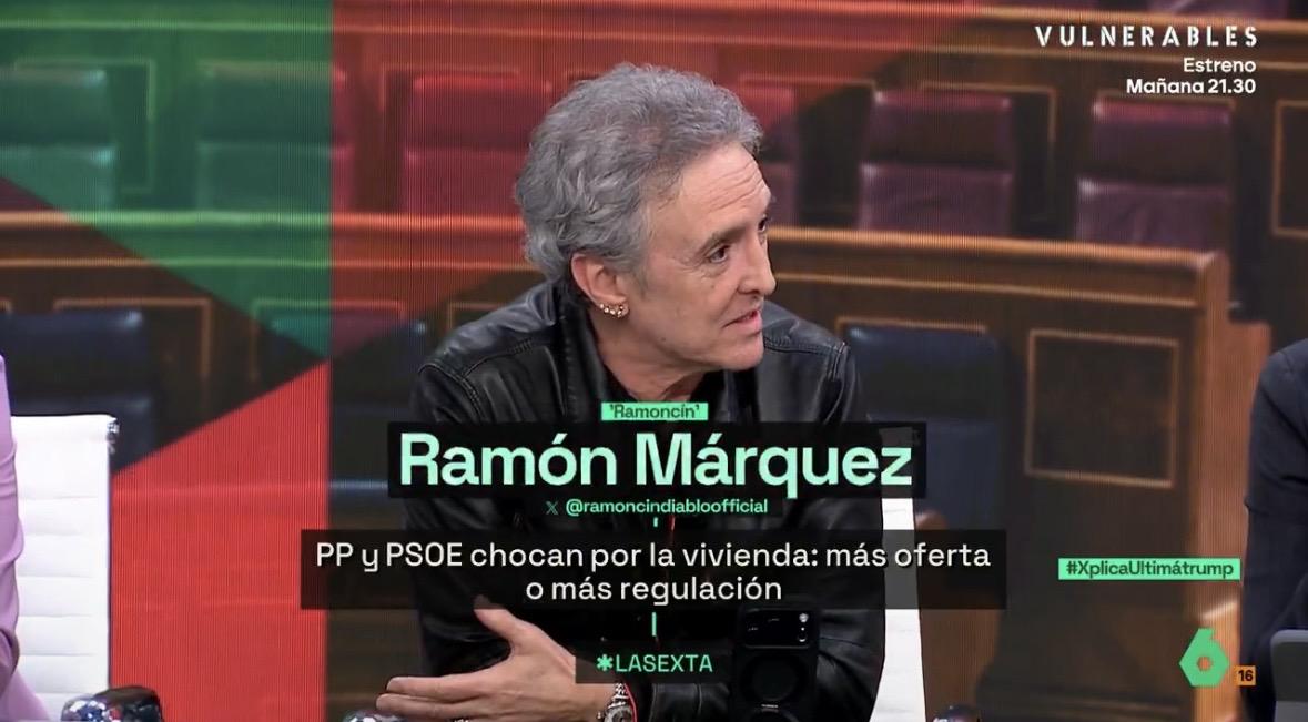 El cantante Ramón Márquez durante su intervención en ‘laSexta Xplica’. LaSexta.