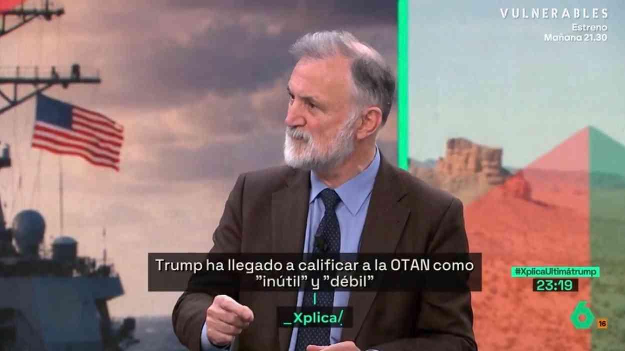 El almirante Rodríguez Garat durante su intervención en 'laSexta Xplica'. LaSexta