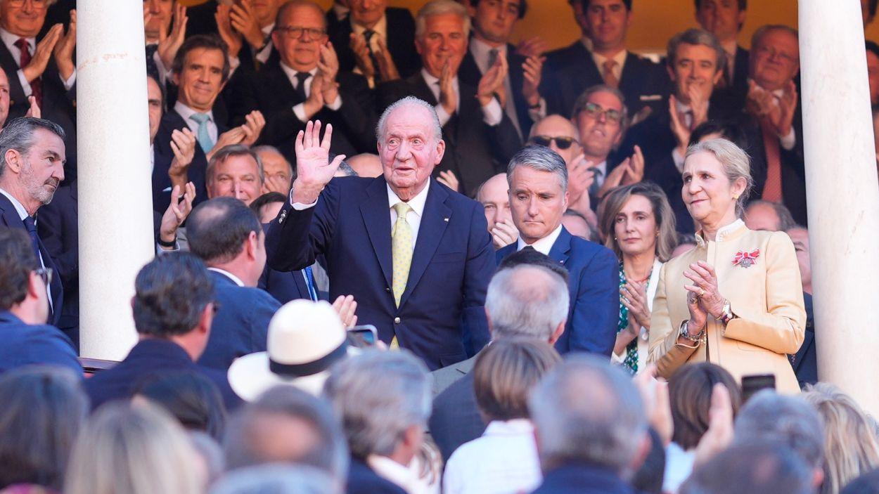 El rey emérito en La Maestranza. EP