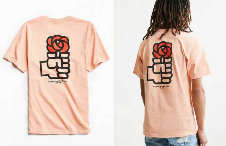 Urban Outfitters vende en Estados Unidos camisetas con el logo del PSOE. 