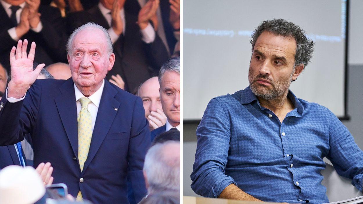 El Rey emérito vuelve a la Plaza de la Maestranza y el actor Daniel Guzmán.EP.