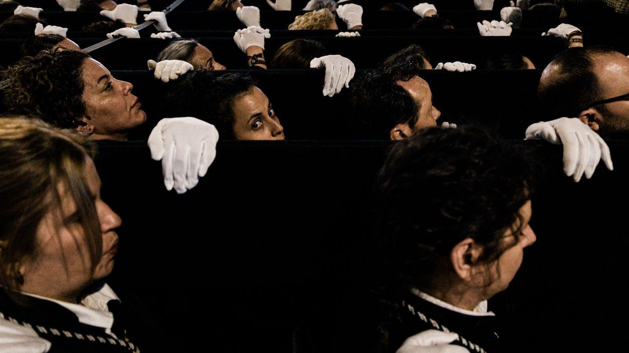 Procesión de Jesús Nazareno de Medinaceli durante el Viernes Santo en Madrid. EP.