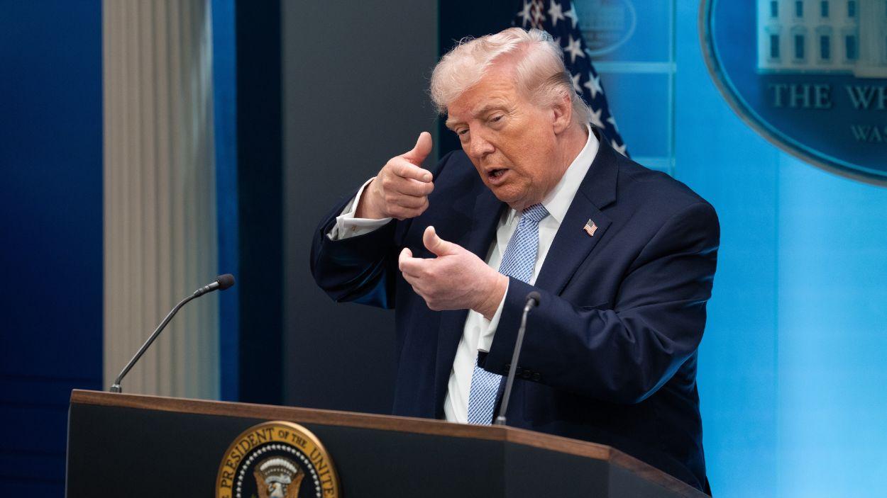 Donald Trump, desde la Casa Blanca. EP.