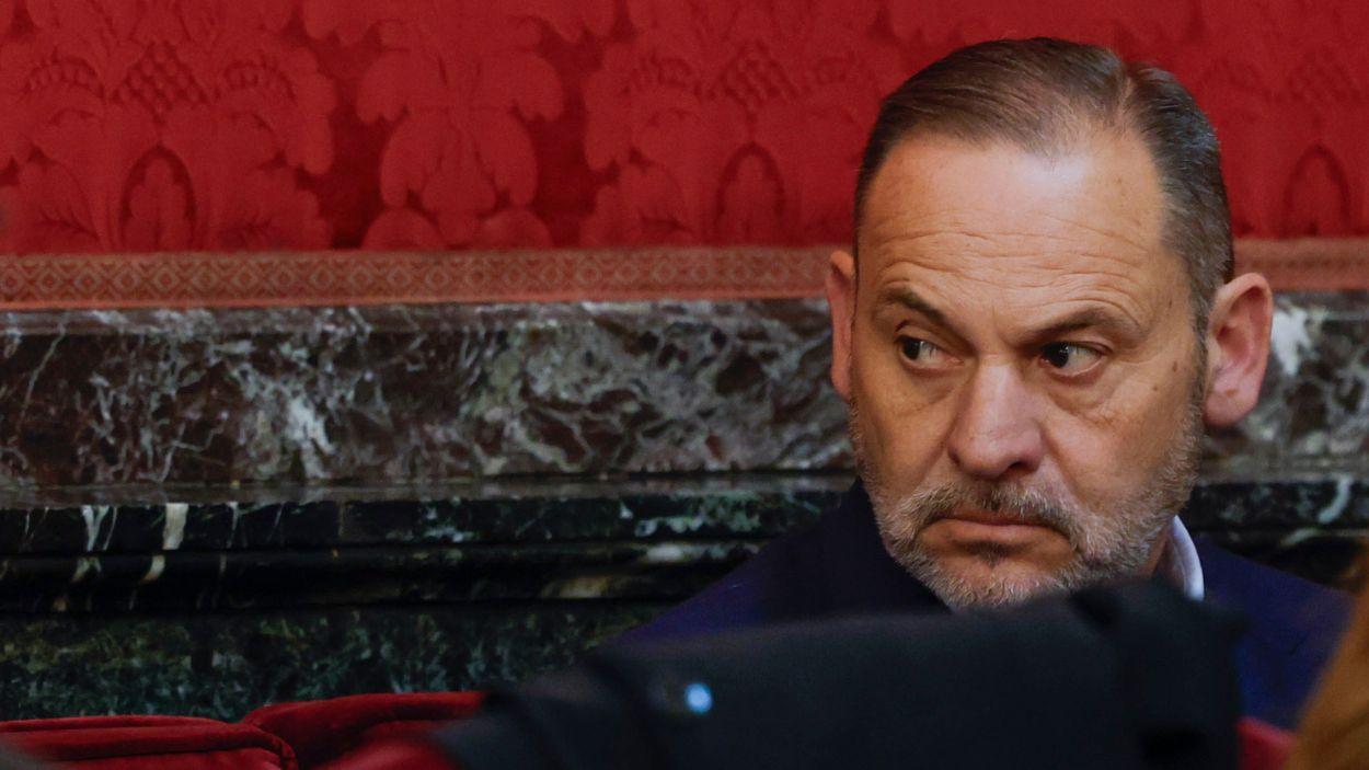 El exministro José Luis Ábalos en el banquillo de los acusados durante el juicio por el 'caso Koldo'. EP.