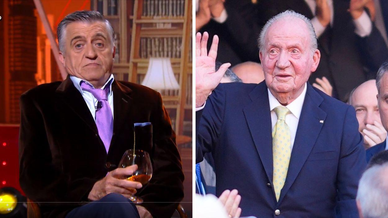 Fotomontaje del Gran Wyoming y el rey emérito Juan Carlos I. Elaboración propia.