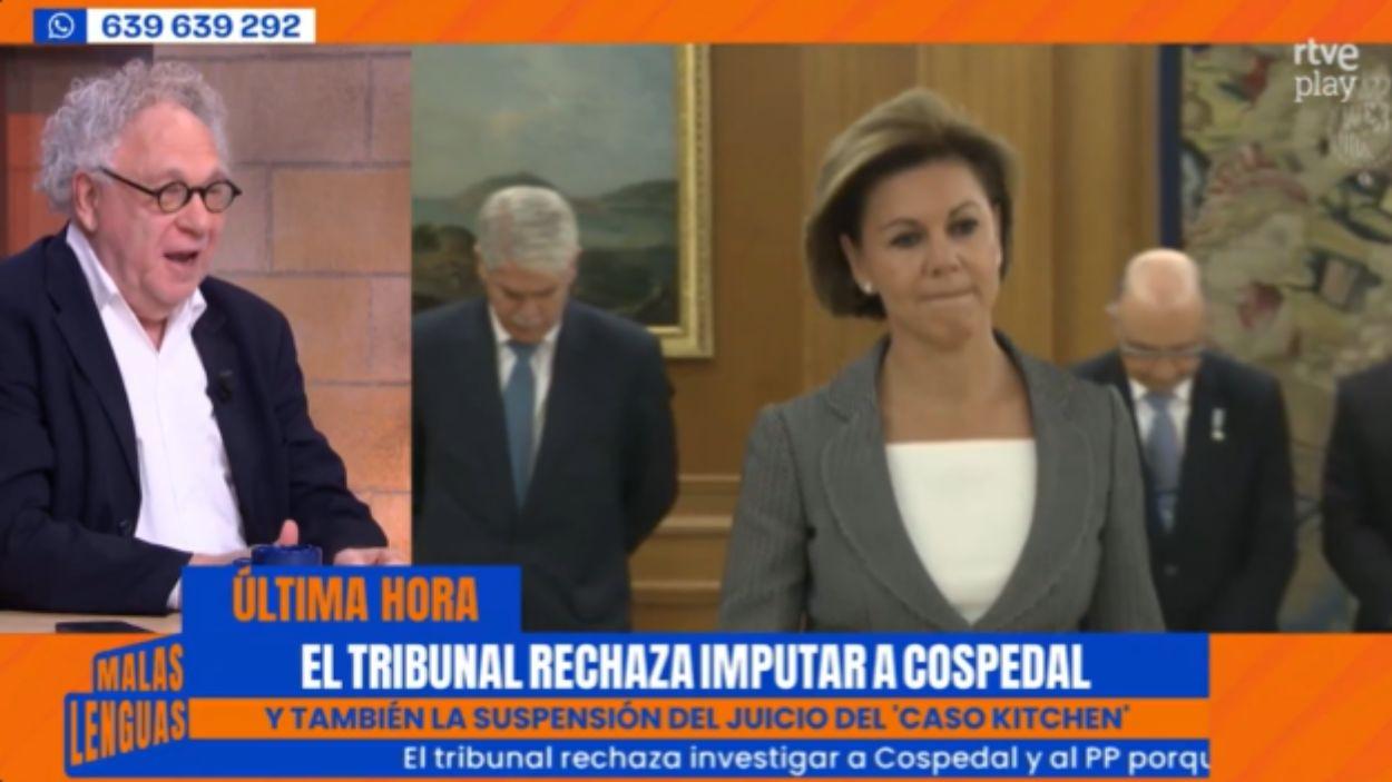 Ernesto Ekaizer en 'Malas Lenguas'. TVE 