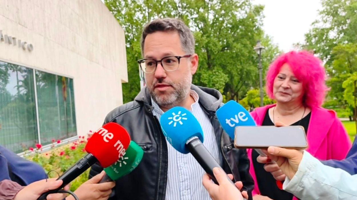 El candidato Adelante Andalucía a la Junta, José Ignacio García, en Córdoba / Adelante Andalucía