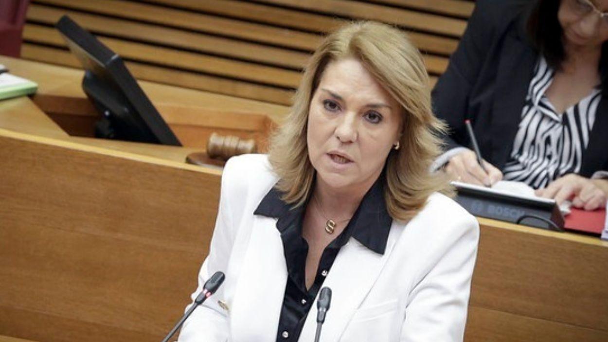 La vicepresidenta de la Generalitat Valenciana, Susana Camarero, en Les Corts. ArchivoEP