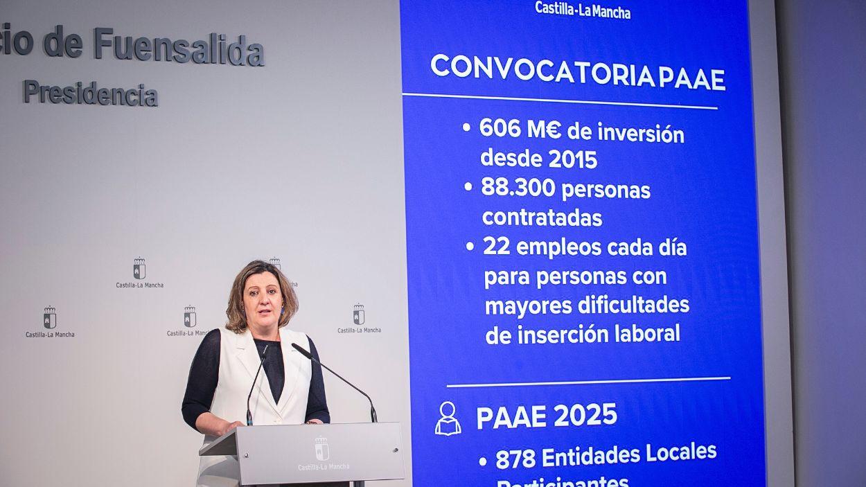 La consejera de Economía, Empresas y Empleo de Castilla La Mancha, Patricia Franco. (JCCM)