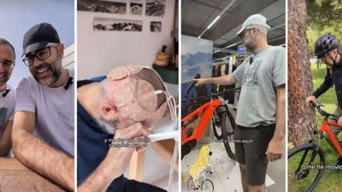 Del La Paz a Santiago de Compostela en bicicleta, el reto de un paciente de glioblastoma