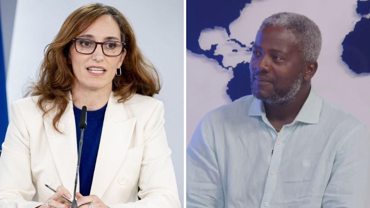 Mónica García y Bertrand Ndongo.