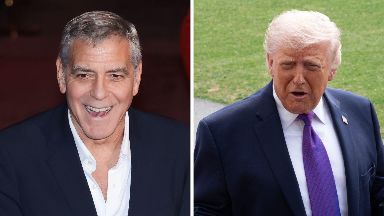 George Clooney y Donald Trump. Elaboración propia.