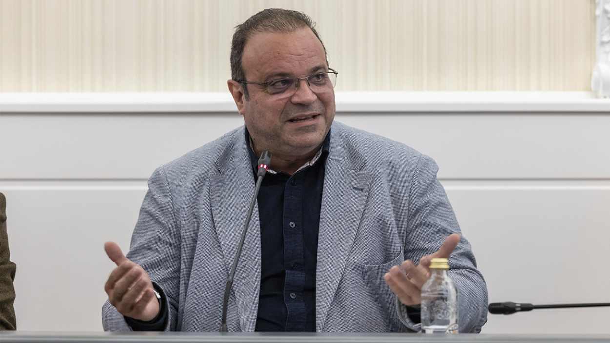 Imagen del portavoz de Vox en el Ayuntamiento de Guadalajara y concejal de Turismo, Comercio y Mercados, Víctor Morejón. EP.