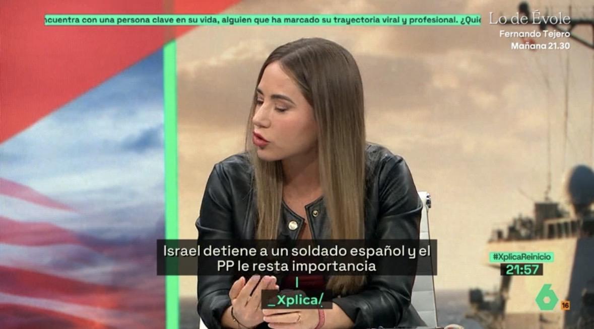 La exdiputada del Partido Popular, Noelia Núñez, durante su intervención en ‘laSexta Xplica’. LaSexta.