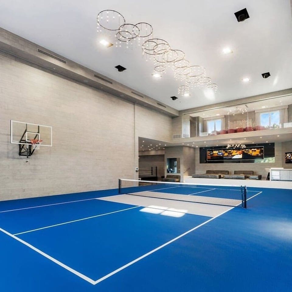 Pista de tenis de la casa de JLo y Ben Affleck