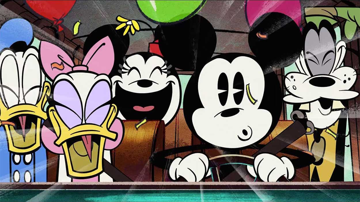Mickey Mouse y otros personajes de Disney