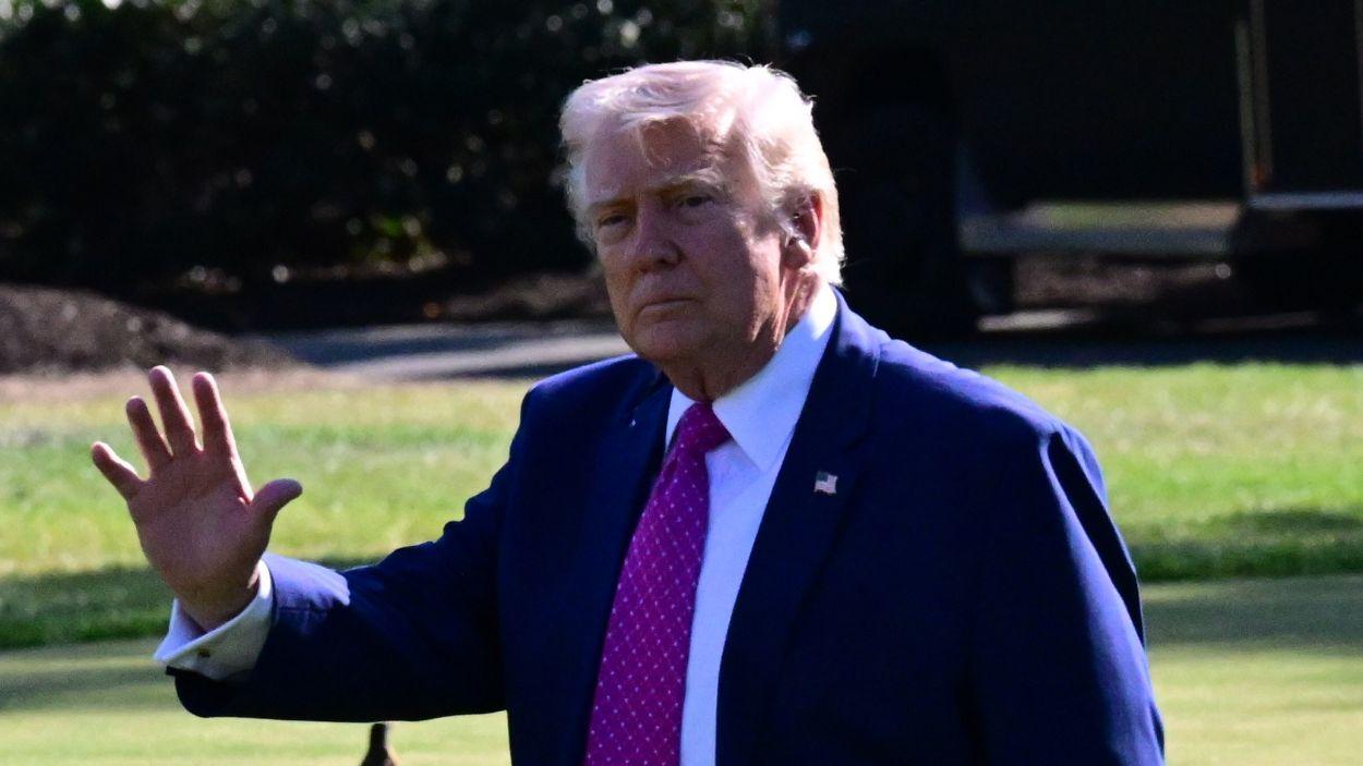 El presidente de EEUU, Donald Trump, atiende a los medios en la Casa Blanca. EP