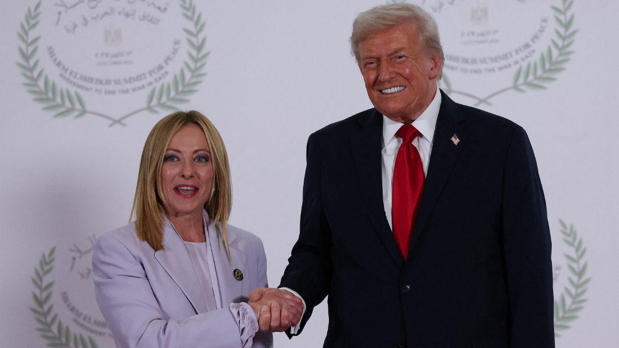 Giorgia Meloni y Donald Trump. EP.