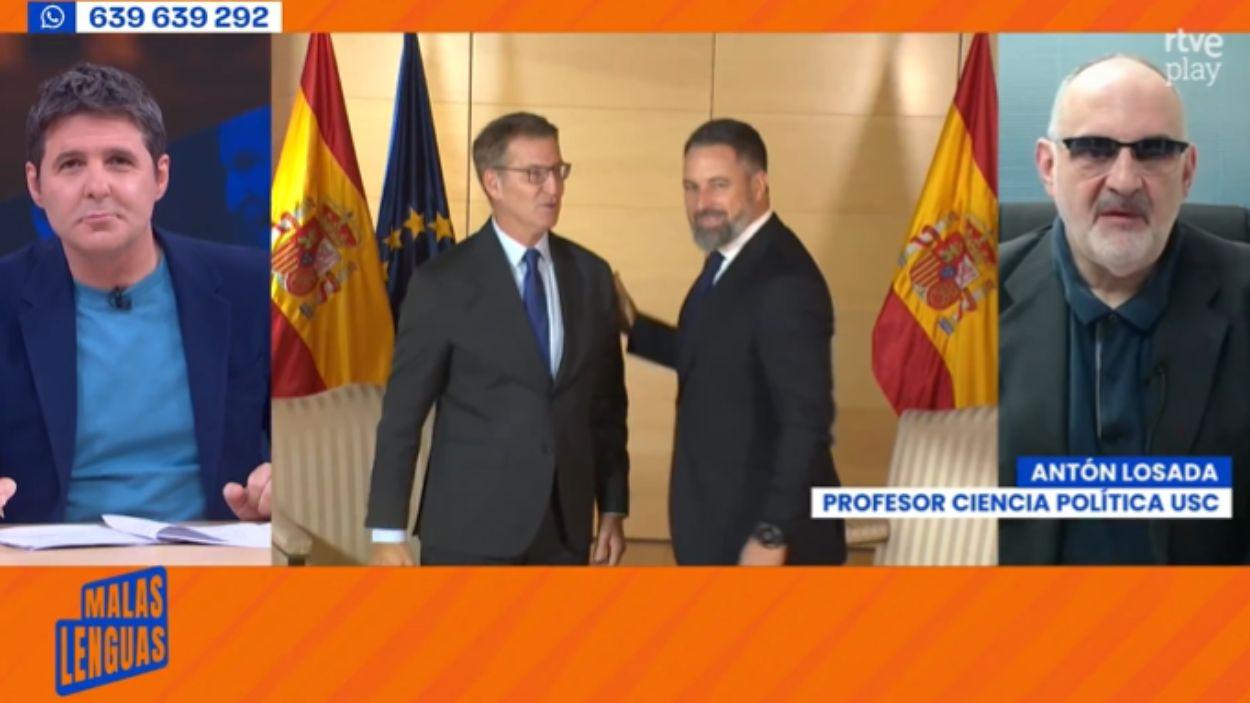 Jesús Cintora y Antón Losada. TVE