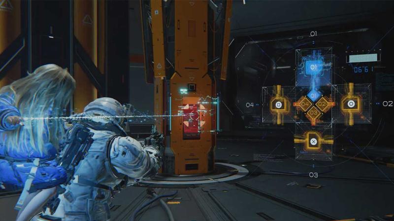 Combate en el juego Pragmata