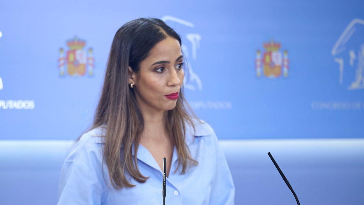 La diputada de Más Madrid Tesh Sidi, en el Congreso. EP