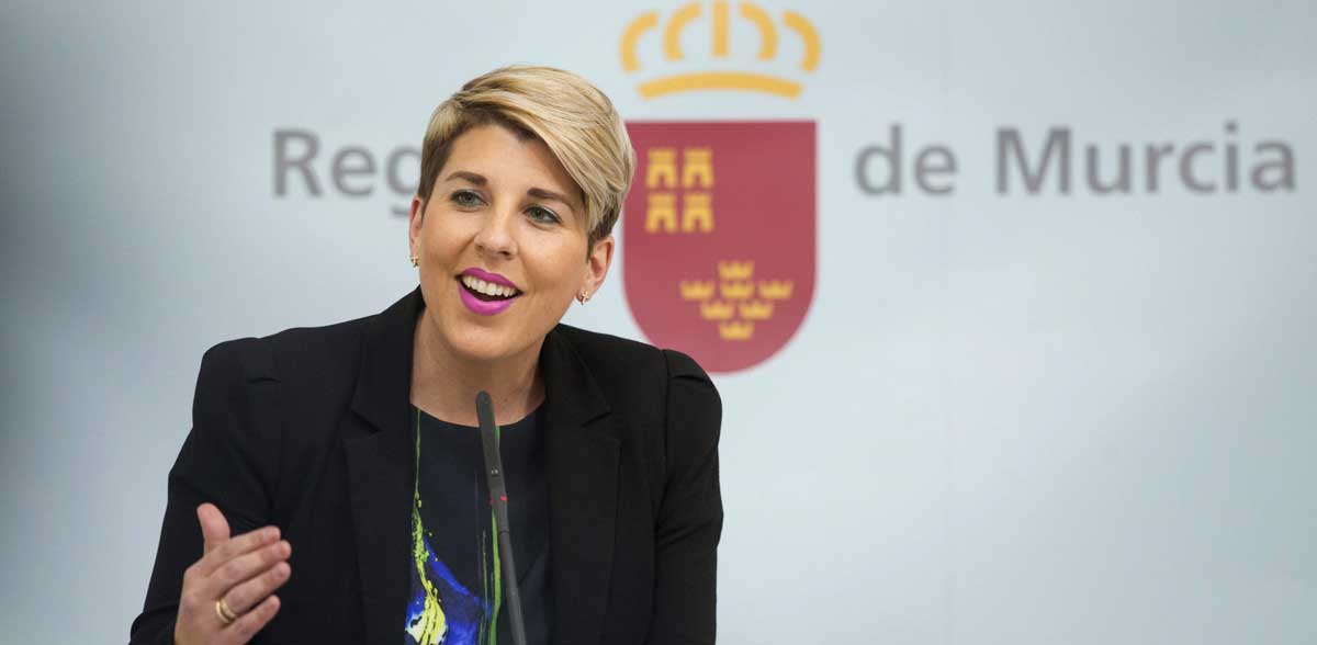 La portavoz del Gobierno de Murcia, Noelia Arroyo. 